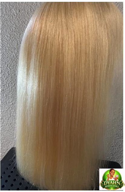Blonde color glueless wig