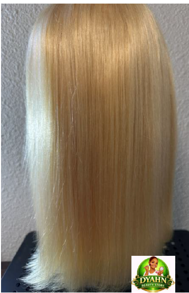 Blonde color glueless wig